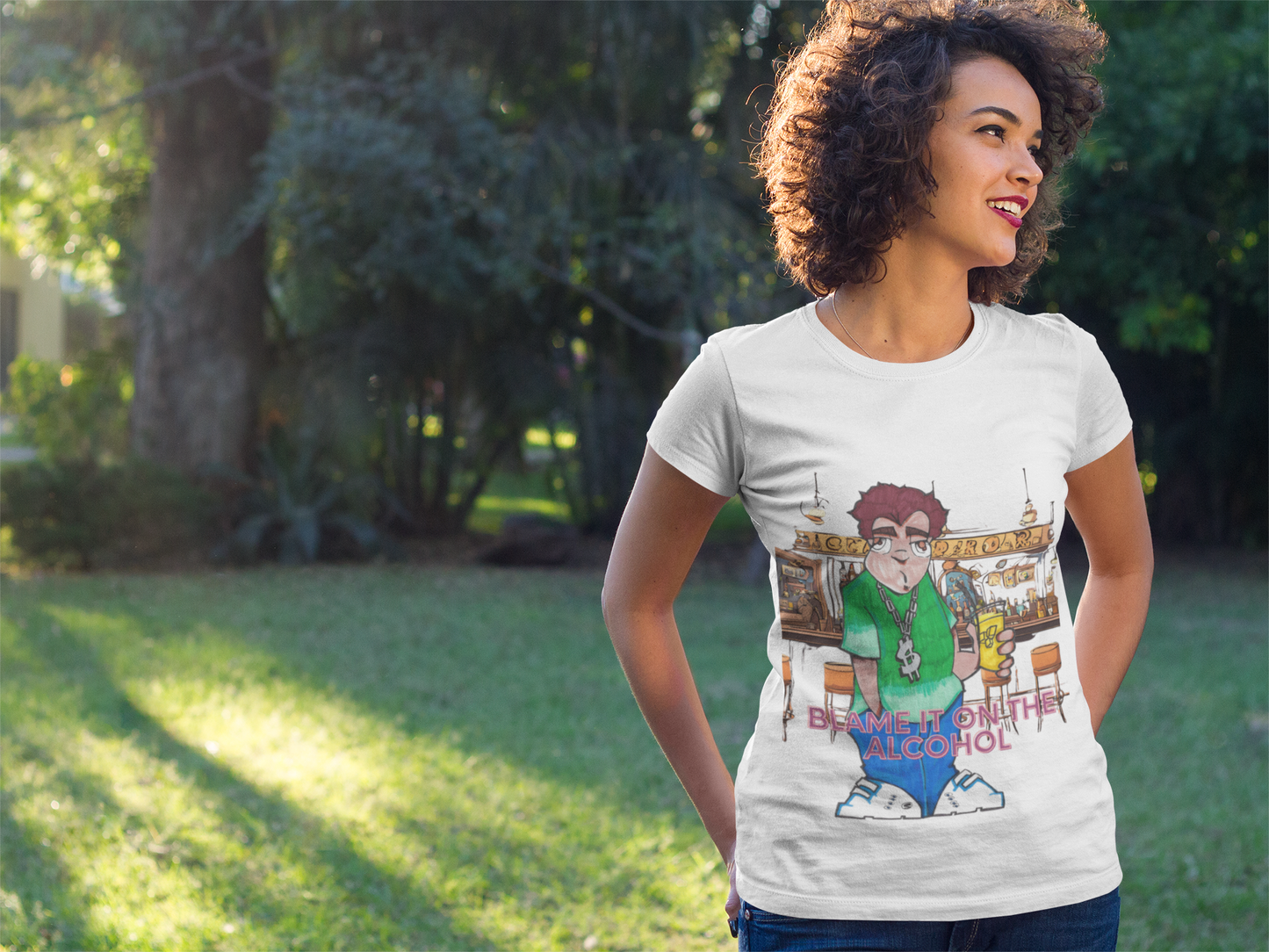 BLAME IT ON THE ALCOHOL T-shirt