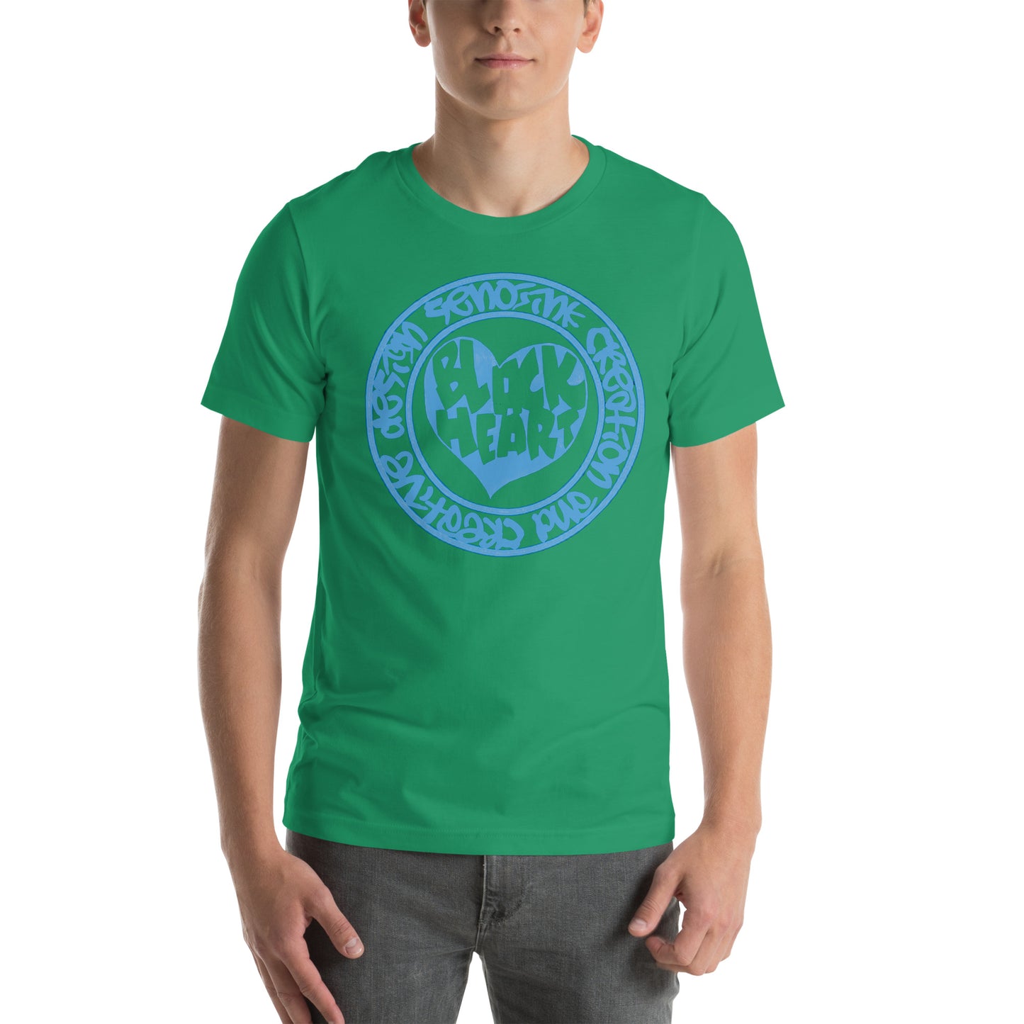 BLACK HEART BABY BLUE T-shirt