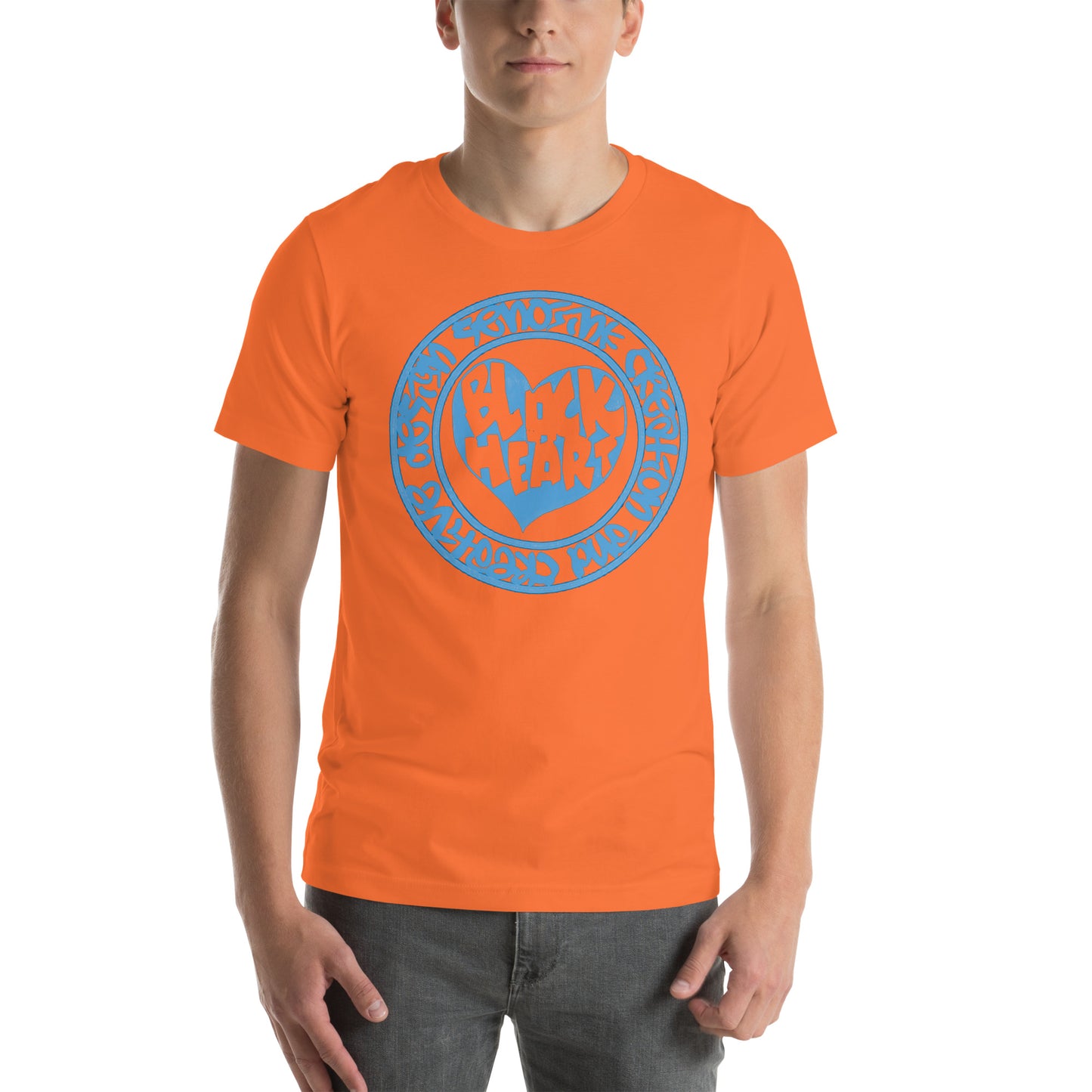 BLACK HEART BABY BLUE T-shirt
