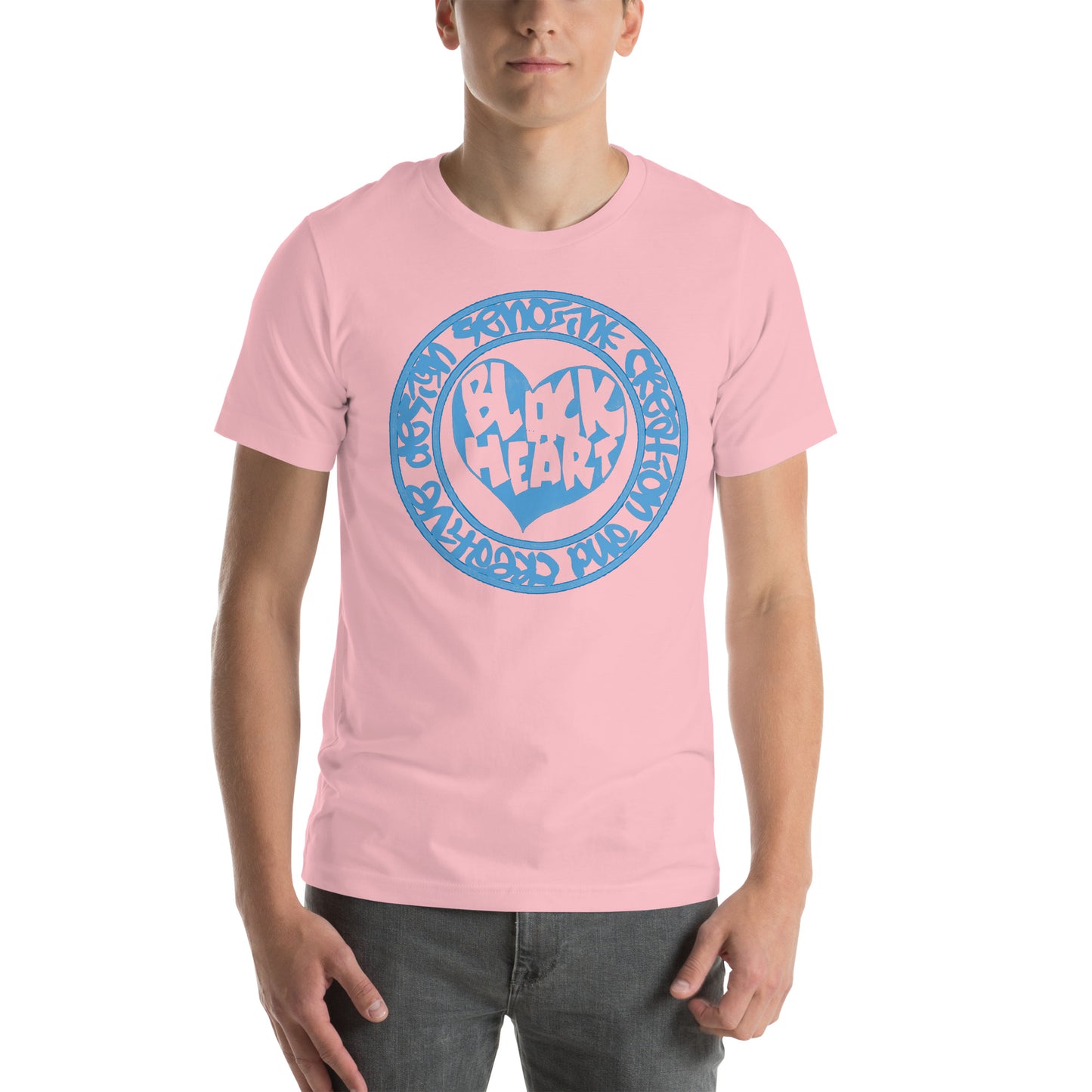 BLACK HEART BABY BLUE T-shirt