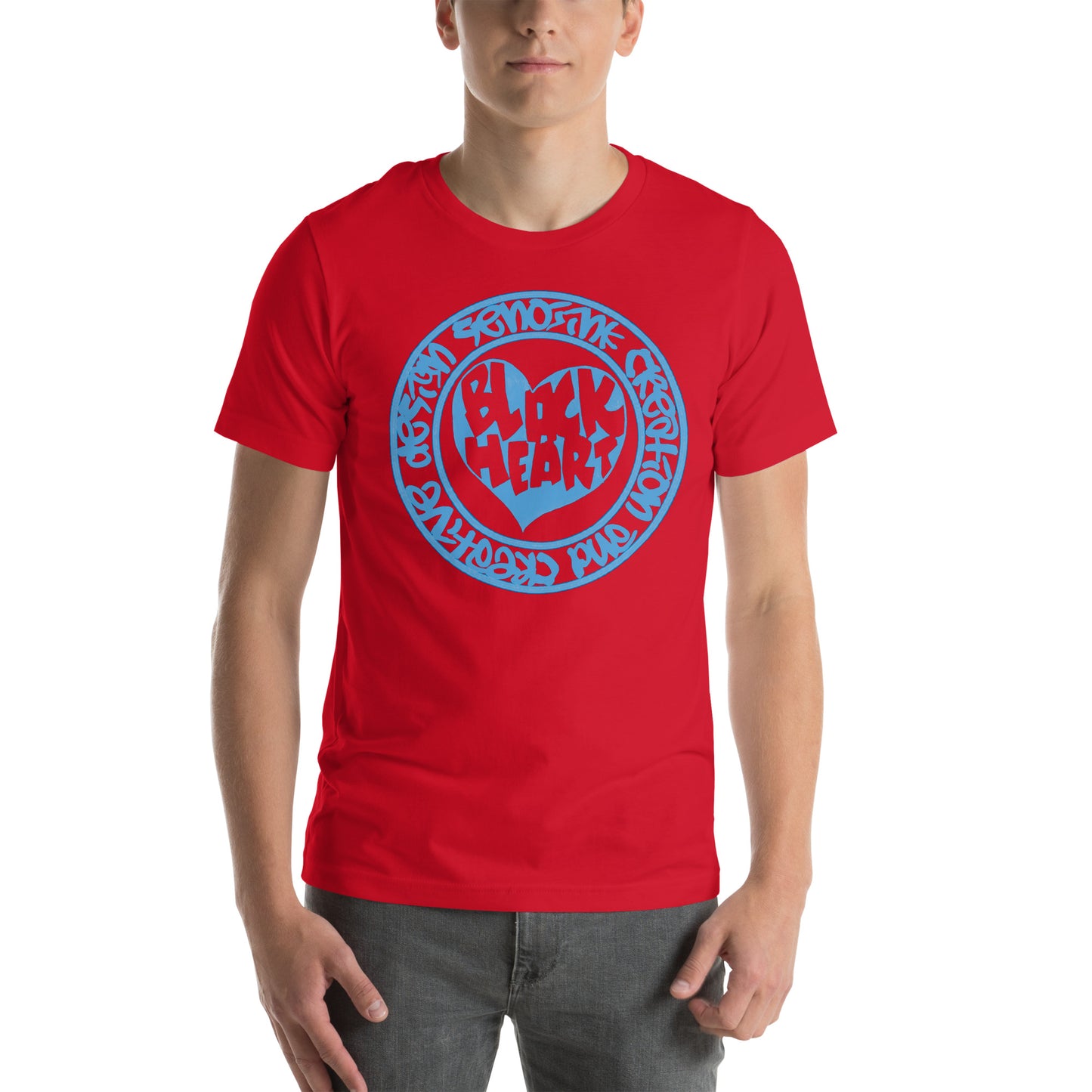 BLACK HEART BABY BLUE T-shirt