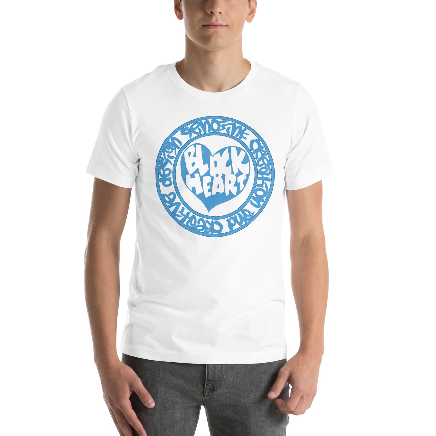 BLACK HEART BABY BLUE T-shirt